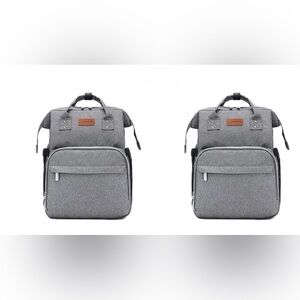 2 packs 7 in 1 Diaper Bag Backpack with Changing Station Baby Bags forBoys Girls